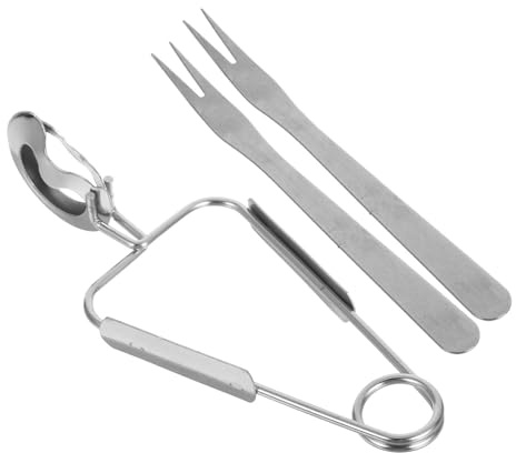 Genérico 1juego Pinzas Caracoles y Tenedores de Acero Inoxidable Resistentes y Pulidos Utensilios Portátiles para Cocina y Restaurante para Mariscos y Aperitivos