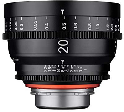 XEEN Cinema 20mm T1,9 PL Vollformat Objektiv MF Cine Video Lens für hohe Auflösungen mit Follow Focus Zahnkränze