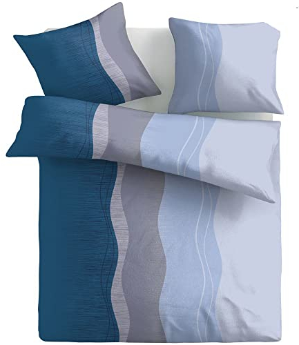 BFW 4 TLG Warme Microfaser Fleece Winter Bettwäsche 135x200 + 80x80 viel Auswahl, Design - Motiv:Design 12