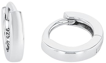 Amor Creolen 925 Sterling Silber Unisex Damen Herren Ohrschmuck, Kommt in Schmuck Geschenk Box