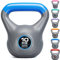 Core Balance Grey Vinyl Kettlebell Weight, Home Gym Strength Training, Cardio Workout, Colour Coded, Non Slip Rubber Feet