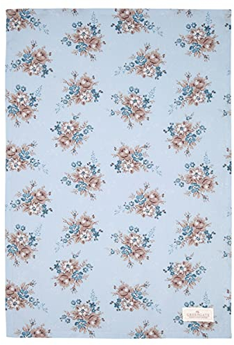 Greengate COTTEAMAR2812 Marie Geschirrtuch Dusty Blue 50 x 70 cm (1 Stück)