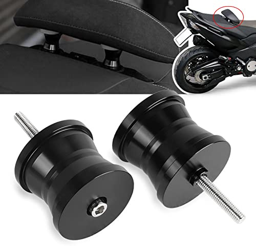 MOLONG CNC Aluminium 40mm Beifahrer Kissen Erhöhungs Auflage für T-MAX 530 TMAX 500 2012-2016 Schwarz
