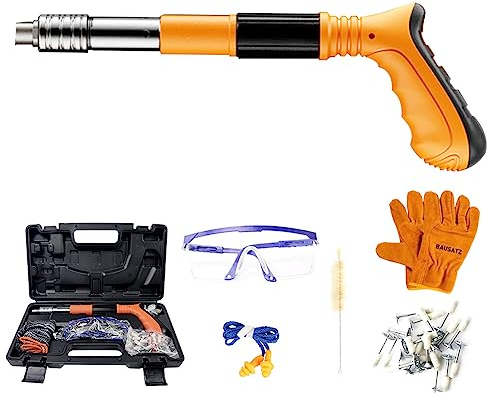 BAUSATZ Deckennagelpistole mit 20 Universal N?gel Wandn?gel Ramset Beton Nagelpistole Manuelle Stahl Nagelpistole Werkzeug Betonwerkzeuge Beton Nagelpistole