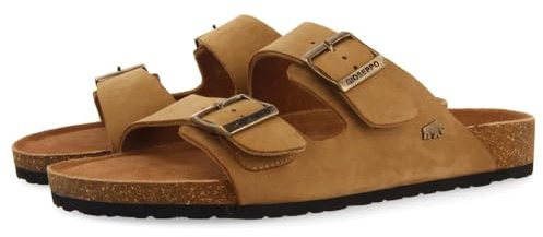 GIOSEPPO Sandalias Color Cuero DE Piel con Suela Bio para Hombre VIZZINI