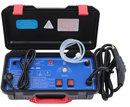 3000W Tragbarer Dampfreiniger Handgerät, Hochtemperatur Hochdruck Druckdampfreinigungsmaschine mit Sprühdüse & Bürstenköpfen, für Küchenmöbel Badezimmer Auto