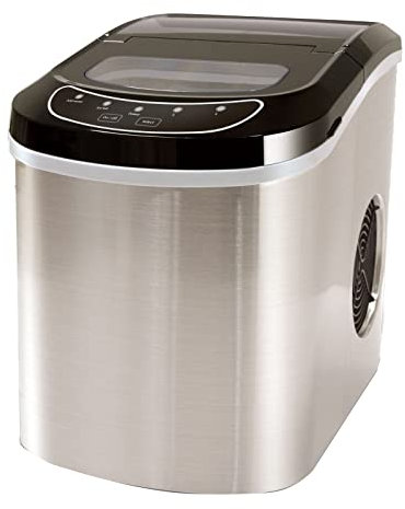 Macchina per il ghiaccio da banco Macchina per cubetti di ghiaccio portatile compatta 2 tipi di dimensioni del ghiaccio Macchina per ghiaccio elettrica con paletta e cestello Capacità di 2,2 litri pe
