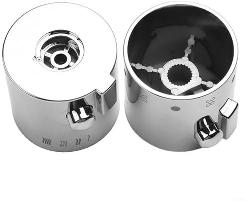 Drhomeam Lot de 2 poignées de robinet en plastique pour robinet de douche, baignoire, chaud et froid, accessoires de cuisine et de salle de bain