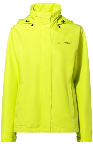 VAUDE Escape Bike Light Regenjacke Damen – Gefütterte Regenjacke mit 2-Lagen Membran, reflektierende Jacke wasserdicht 412g