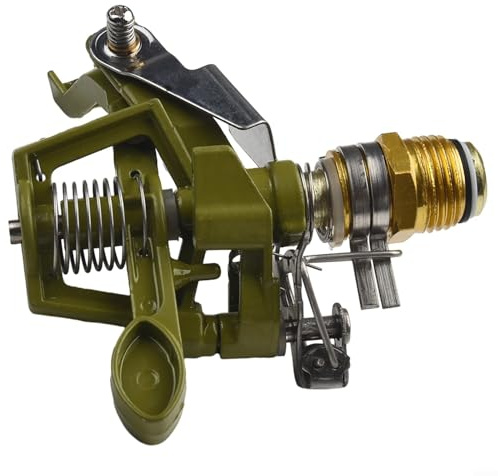 Garden Sprinkler Sprayer, Impulse Garden Sprinkler 360°Zinc Alloy Ground Insert And Water Spray-Head