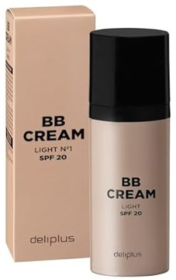BB Cream Deliplus Factor Crème Crème Solaire FPS 20 [Couleur 01 clair] [Flacon 50 ml] Une couleur, hydratation et protection solaire