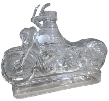 Wein Dekanter,Motorrad Design Whisky Dekanter Karaffe,Edelglas Mit Belüfterfunktion Für Wein/Whisky | Origineller Getränkespender Für Männer & Motorradfans | Ideal Für Home-Bar, Küche & Geschenke