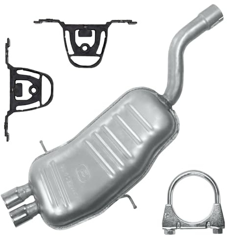 POLMOstrow Auspuff für BMW 3 E46 1998-2001 | Endtopf, Motoren: 2.0 - 2.5 - 2.8 | Coupe, Kombi Touring, Limousine