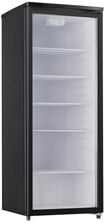 PKM Glastürkühlschrank Kühlschrank Wein Bar Schrank GKS255B 250 Liter schwarz