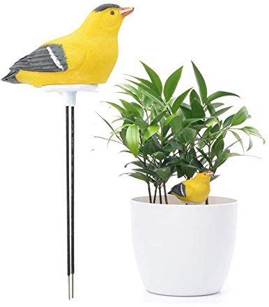 Elydiva Boden Feuchtigkeits Messer BewäSserung Alarm Pflanze Wasser Tester Hygrometer Sensor Garten Werkzeug Kit für Pflanz Gefäß Wasser Erinnern Warnen Alarm (Gelb)