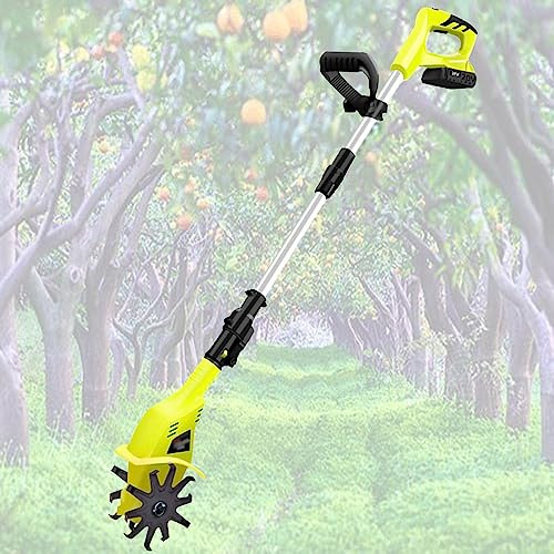 ANXYYDS Motocoltivatore Elettrico 20V 2Ah Coltivatore a Batteria al Litio con Lame Motocoltivatore per Giardino 65 Motozappa elettrica al Manganese Motozappa motocoltivatore per orto, Prato
