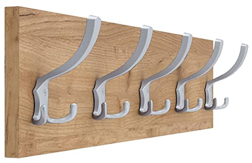 AKKE Garderobenleiste Garderobenpaneel Wandgarderobe Wandpaneel Garderobe PVC Pico 15x70 cm ALUMINIUM | GOLD CRAFT