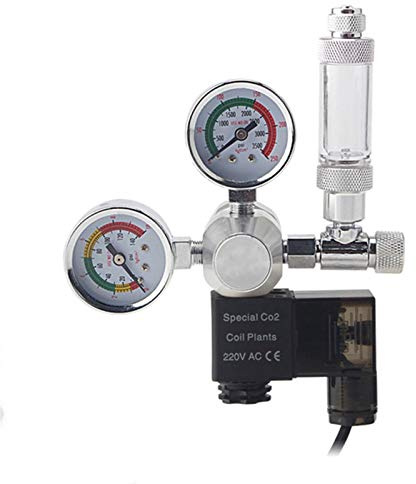 Haustierheizung Aquarium CO2 Regulator Magnetmagnetrückschlagventil Fish Tank CO2 Druckminderer DIY CO2 Kontrollsystem Kit 220V-110V (Size : C)