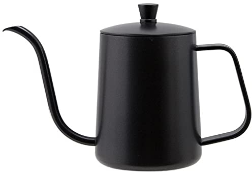 OQHAIR Cafetière Portable réutilisable en Acier Inoxydable, cafetière Turque, adaptée à diverses cuisinières à gaz, cuisinières à Induction, cuisinières électriques, etc., Argent 350 ML (