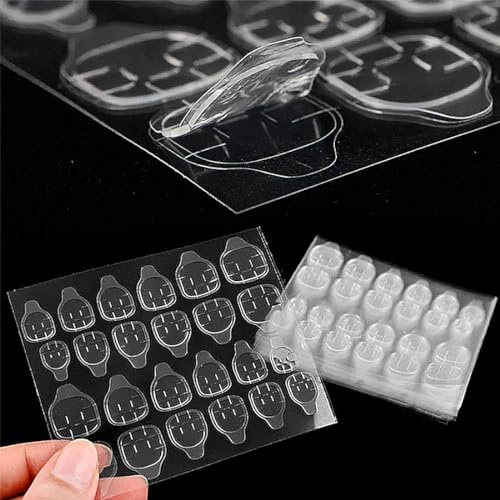 VYZUTR Nagelkleber Pads, 30 Blatt 720 Stücke Press On Nails Klebepads, Kleber Für Nägel Nagel Kleber, Klare GefäLschte Nagelkleber Für Nagelstudio, Damen Nail Art DIY, Nail Art