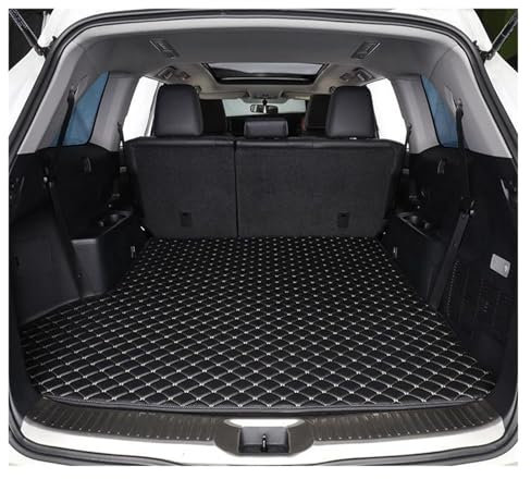 QPRPWHZI Kofferraummatten Für Jeep Für Compass 2017 2018 2019 2020 Cargo-Liner Innenausstattung Leder Kofferraum Antifouling-Pads Auto Kofferraum Schutzmatte(Black 1 pcs)