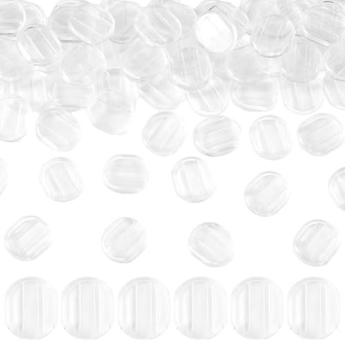 COYUN 60 Piezas Almohadillas de Silicona para Pendientes de Clip, Transparentes, Protectores para Pendientes - Respaldo de Pendientes de Clip de Silicona Almohadillas de Pendientes Cómodas de Repuesto