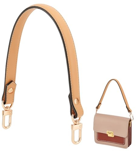 PH PandaHall 45cm Echtleder Geldbörsenriemen Kurzer Taschenriemen Ersatz Leder Taschengriff Ersatz Schultertaschengurte Für Handtasche Unterarmtasche