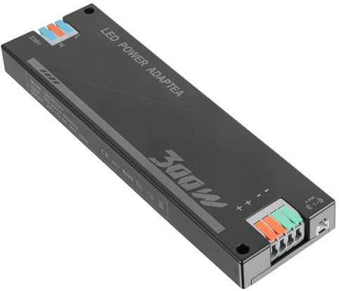 LED Trafo 24V 300W 12.5A, LED Treiber Netzteil 24v, Trafo 230V auf 24V | AC zu DC, Nicht Dimmbar, Kein Rauschen, kein Flimmern, ohne Mindestlast, Netzteil Konstantspannungs für G4 GU5.3 MR11 MR16
