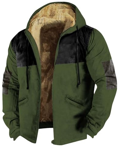 Veste Homme Vetement Homme Zippée Baseball Mi Saison Softshell Blouson Printemps Cyclisme Grande Taille Hiver Cargo Sport Vetement Blitzangebote 2#Army Green 5XL