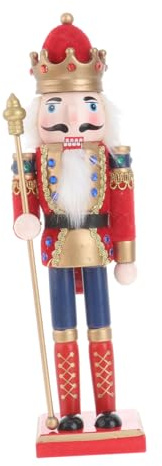 Alipis 1pezzi Schiaccianoci Soldato in Noce Legno Decorazione Natalizia Ornamento Da Tavolo Per Natale Regalo Festivo Classico Per Casa Ufficio
