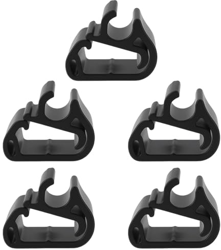 Lot de 5 Clips de Serrage pour Peugeot 3008, 5008 & Citroën C5, DS7 - Colliers de Fixation Robustes pour Bras Essuie Glace Avant - Attache Balai Durite Accessoire Tuyau Lave Entretien Rechange