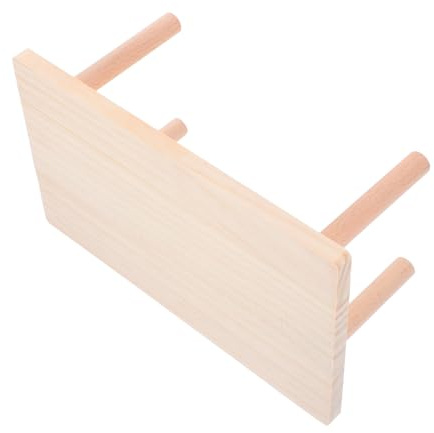MOTHNUR Hamsterplattform aus Massivem Holz Praktische Zweite Etage für Hamsterkäfig Kaubeständige Kleintier spielplattform Erhöht Aktivitätsraum und Spielspaß für Hamster und Kleine