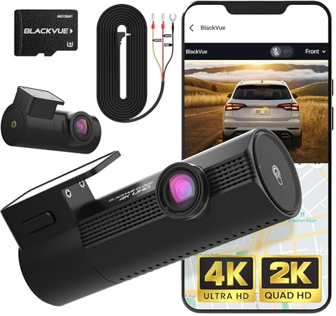 BlackVue Elite 9-2CH 1TB Dash Cam - 4K+2K Dash Cam Front and Rear, Dual HDR STARVIS 2, Power Saving Parking Mode, Free Hardwire & SD Card, Supports up to 1TB, Wi-Fi, GPS, Night Vision, App Dashcam