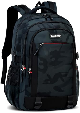 Amythe Sac à dos Ado Garçon École Voyage Université | Sac à dos Ergonomique Camouflage Adulte 30L Grande Capacité Imperméable