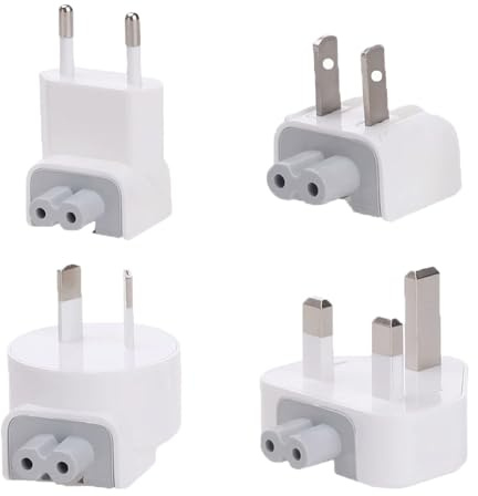 Universal Adapter Set, 4-i-1 AC Adapter Europe Plug Reseladdare Omvandlare Universal Replacement Ca