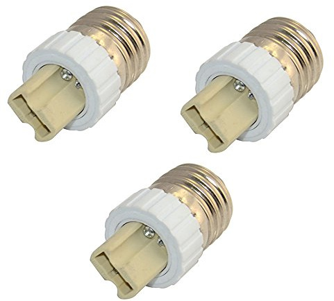 Fineled Adapter für E27 auf G9 Fassung, E27 Stecker auf G9 Buchse, Adapter, Konverter (3 Stück)