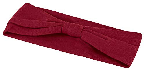 tanzmuster Kinder Ballett Haarband/Stirnband Coco aus weicher Baumwolle in burgunder - hält den störenden Pony oder kürzeres Haar im Ballettunterricht optimal zurück.