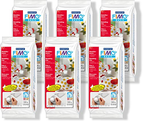Staedtler 8101-0 Modelliermasse Fimo air Basic, 6000 g, weiß
