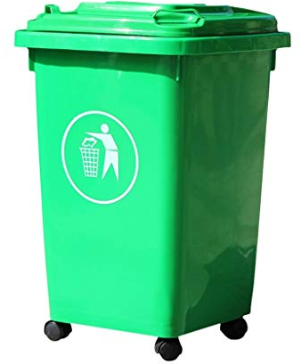 Basurero Practico Contenedores de basura al aire libre de 60L Contenedores de basura Contenedor de basura Cubo grande reciclable Cestas de reciclaje Contenedores de basura Contenedores de basura Durad