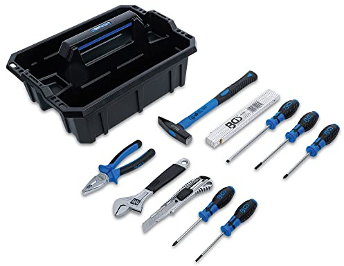 BGS 70225 | Werkzeug-Tragekasten | Kunststoff | inkl. Werkzeug-Sortiment | 11-tlg.