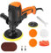 Lucidatrice Auto, zerotop 980W Lucidatrice per Auto, 6 Velocità Variabili, 850-3200 PRM, Maniglia Laterale, Vari Accessori, per Lucidare l'auto e i Mobili