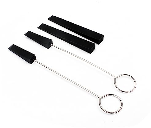 Supvox 4stücke Klavierstimmgabel-set Mit Musikalischen Stimmgabeln Und Gummidämpfern Für Klavierstimmwerkzeug Edelstahl Und Gummi Für Präzision Und Langlebigkeit