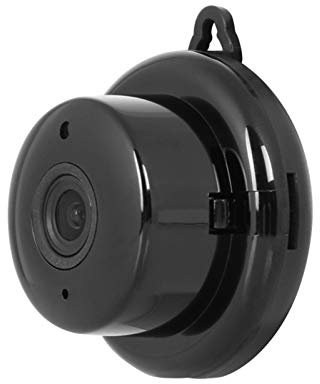 EKSED Mini caméra Full HD 1080P Caméra de sécurité sans Fil Caméra IP Caméra Domestique Portable avec Vision Nocturne et Alarme for intérieur et extérieur, Noir