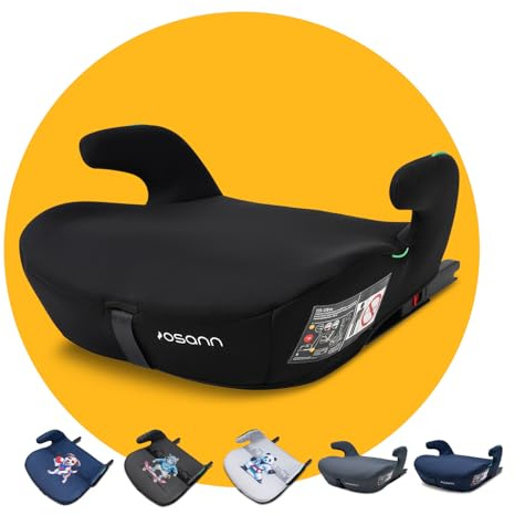 Osann Boost, Ergonomische Sitzerhöhung mit Isofix, für Kinder ab 135 bis 150 cm - Black