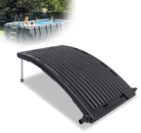 XMTECH Solarkollektor Poolheizung 110x65 cm, Pool Heizungen Solar Poolheizung Solaranlage für Warmwasser Gartendusche Pool, Anschluss Ø 38 mm