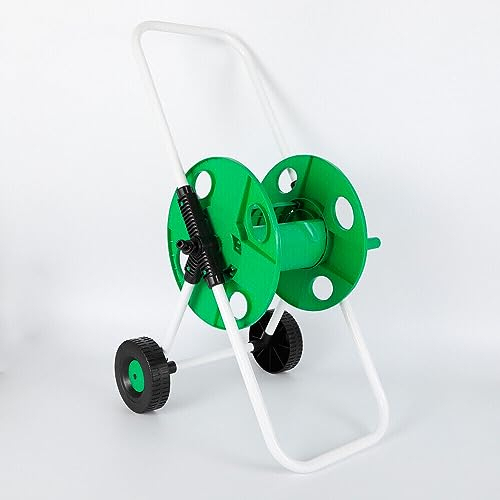50m Schlauchwagen Gartenschlauch Wasser Profi Schlauchwagen Fahrbar Schlauchtrommel 1/2 Schlauchaufroller für Gärten, Rasenflächen, Terrassen