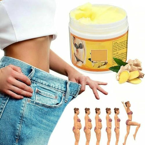 Ginger Fat Burning Anti-cellulite Full Body Slimming Cream, Ginger Body Massage Cream Slim Cream for Shaping Waist, Hot Massage Cream, 30g/bottle (2pcs)