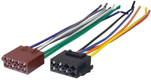 ComPDCVD 16 Broches Adaptateur de Faisceau ISO Voiture Adaptateur de Harnais Femelle de Bus ISO-ersättning för Kenwood NC
