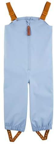 Sterntaler Unisex barnregnbyxor med dragkedja, justerbara remmar, ofodrade unika, baby- och småbarnsutrustning, blå, 104