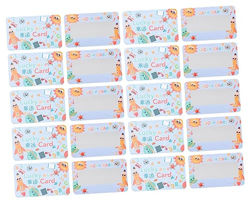 SHOWERORO 100 Stück Rubbelkarten Für Kinder Wunschkarten Mit Beschichtung Dekorative Für Fiesta